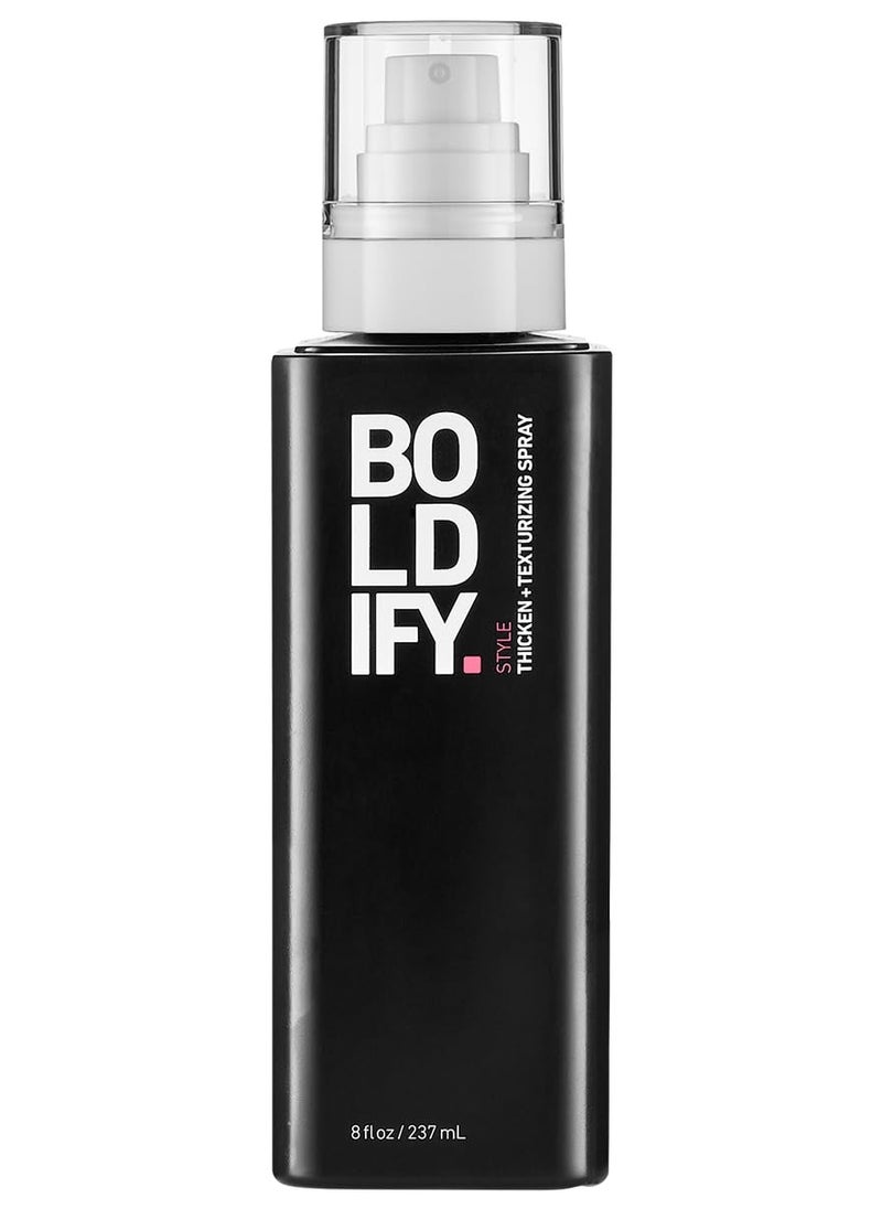 BOLDIFY Hair Thickening Spray - Texture Spray for Hair, Stylist Recommended Hair Thickening Products for Women & Men, Volumizing Hair Products, Hair Volumizer, Volume Spray, Hair Thickener - 8oz