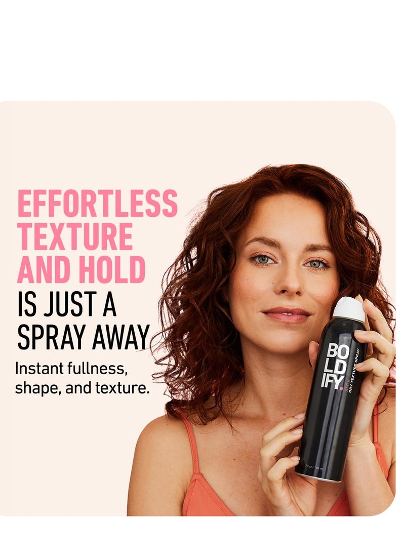 Boldify Dry Texture Spray - Hair Volumizer and Texturizing Spray for Fine Hair - Stylist Recommended Volume Products for Women & Men