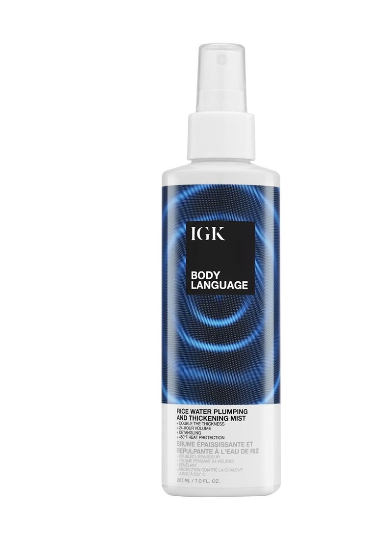 IGK Body Language Rice Water Plumpkin & Thickening Mist