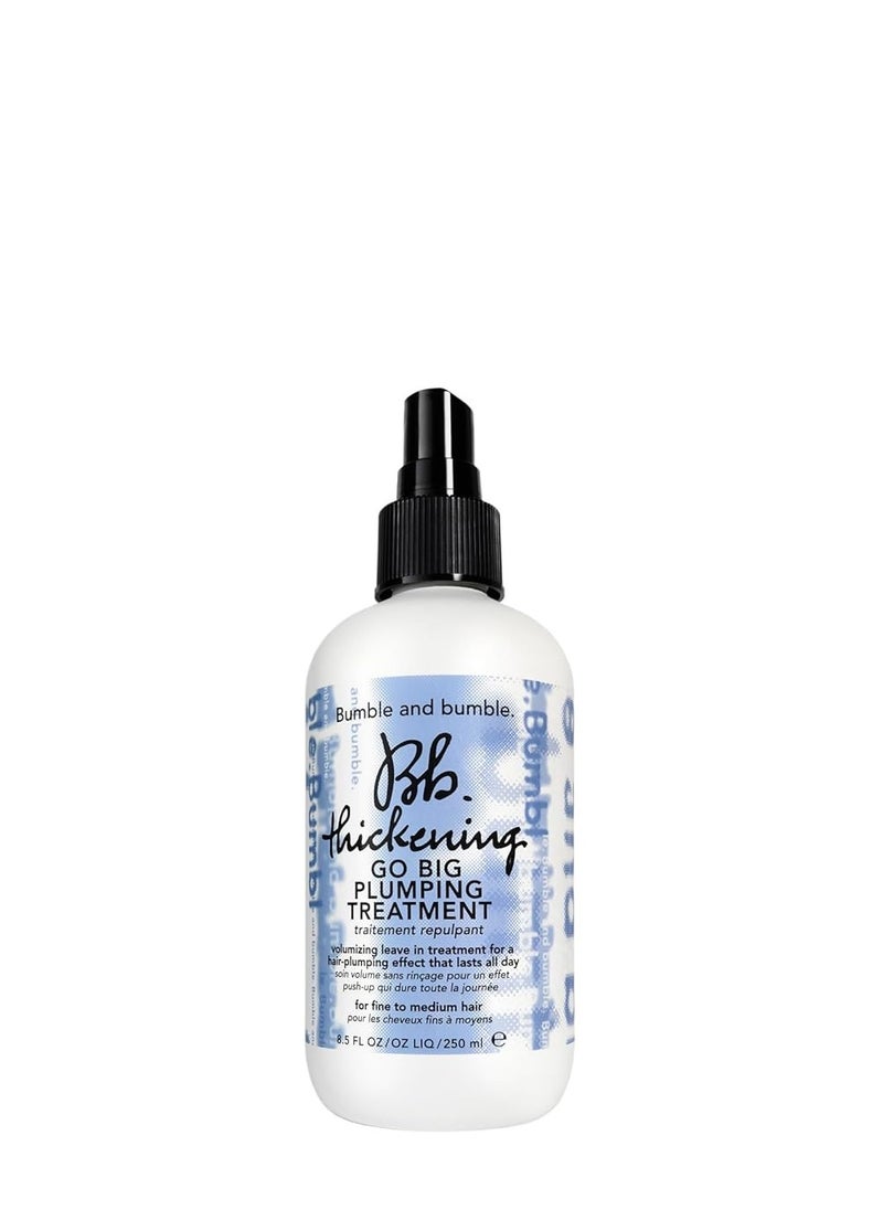 Bumble and bumble Thickening Go Big Plumping Hair Treatment Spray | Heat Protection | Softening + Defining | Straight to Wavy, 8.5 fl. oz.