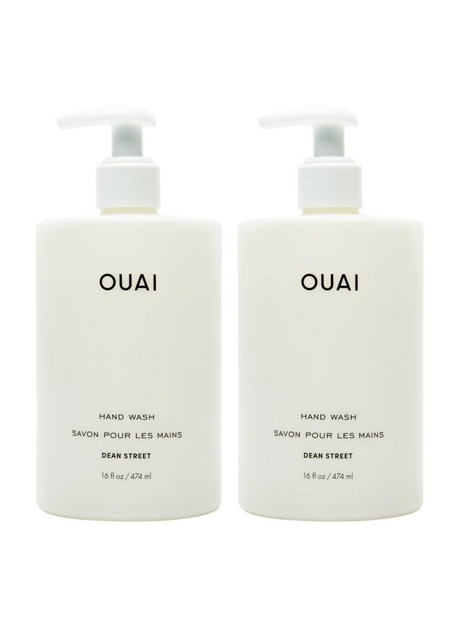 Hand Wash Full Size - Liquid Hand Soap With Jojoba, Avocado, & Rose Hip Oil For Replenished Skin - Gentle Exfoliating Bathroom + Kitchen Hand Soap - (2 Pack, 16 Fl Oz Each)