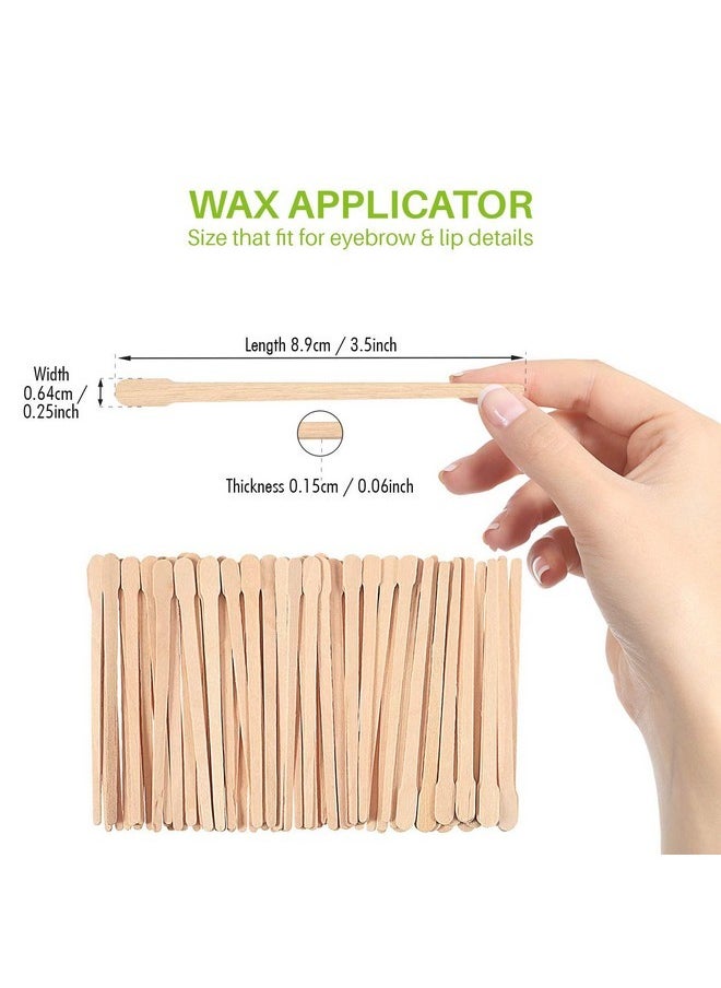 Wooden Wax Sticks - Eyebrow, Lip, Nose Small Waxing Applicator Sticks For Hair Removal And Smooth Skin - Spa And Home Usage (Pack Of 200)