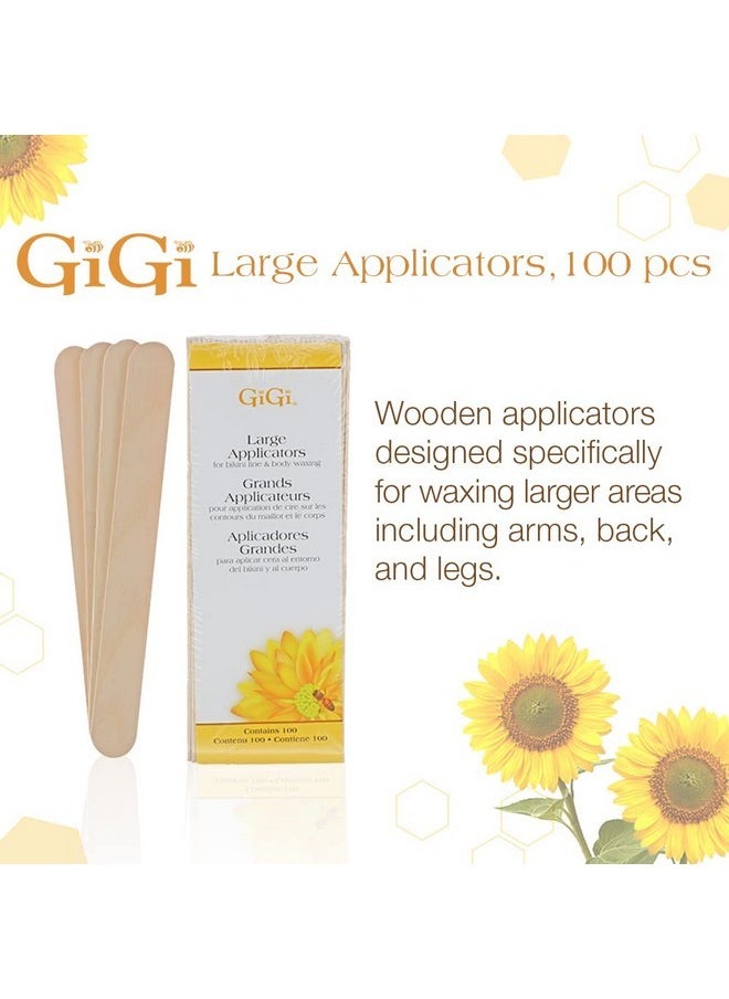 Large Wax Applicators For Bikini Line And Body Waxing, 100 Pieces