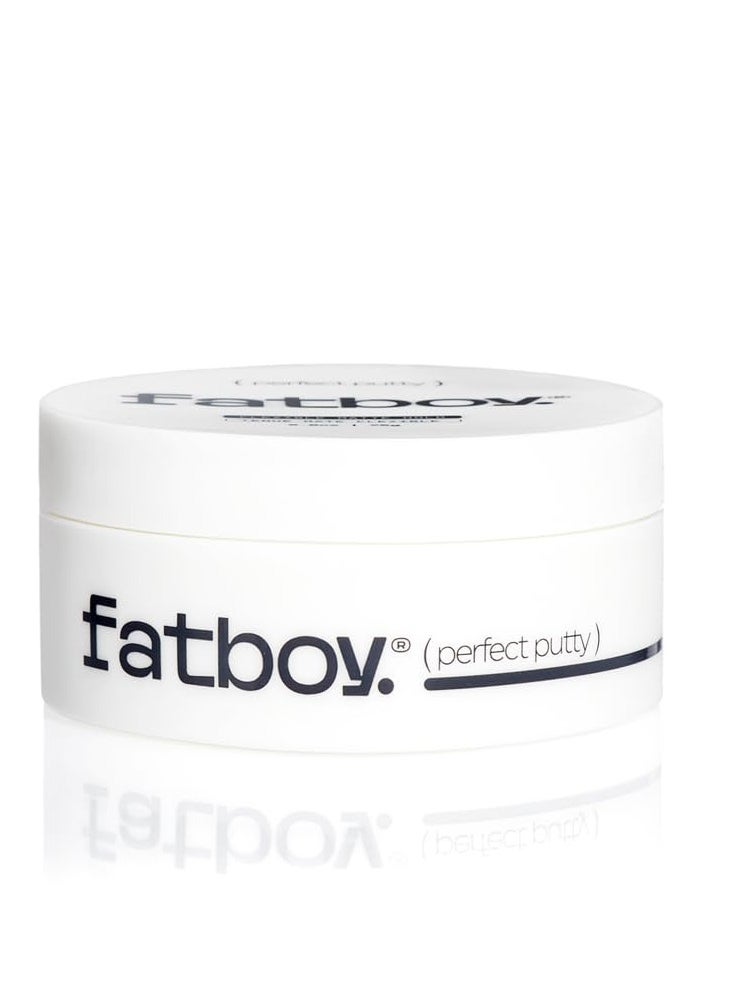 Fatboy Hair Perfect Putty, Styling Kaolin Clay Putty, Medium Hold for Volume & Texture, Matte Finish, Hair Care for All Hair Types, Flexible Lightweight Formula, Paraben Free, Color Safe, 2.6 Oz