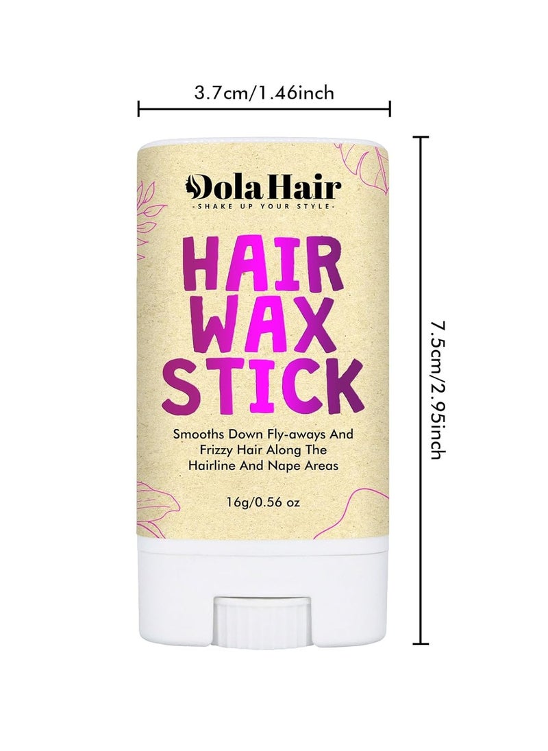 Dolahair Hair Wax Stick - Flyaway Control and Styling Pomade for Kids, Women, and Men - Hair Bun Maker and Accessorie (0.6 Oz Pack of 1)