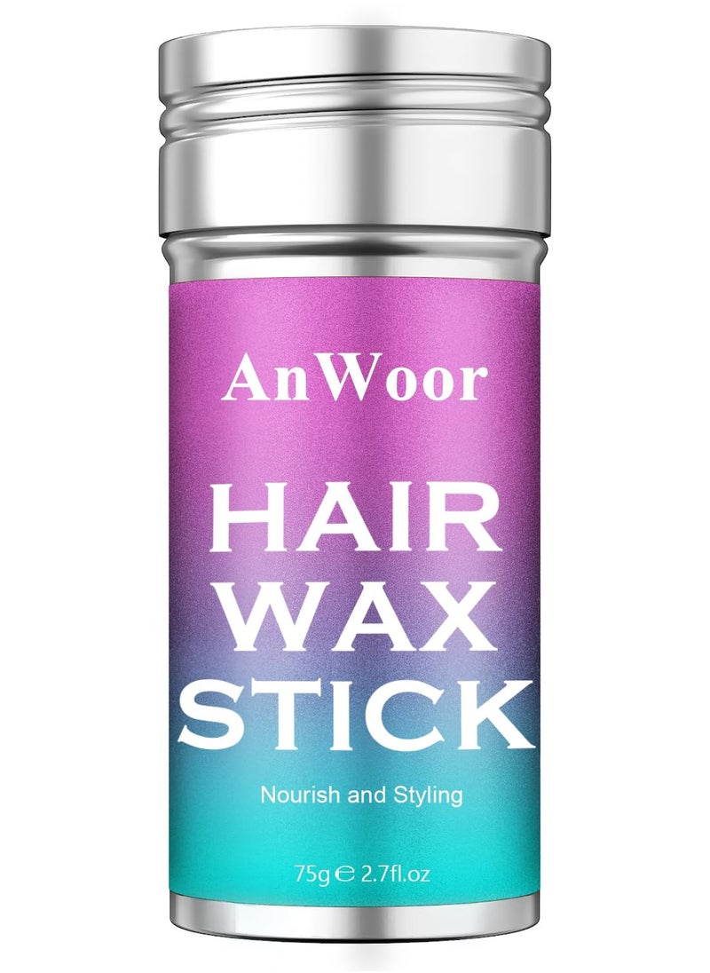 AnWoor Hair Wax Stick for Flyaways Hair Accessories for Women Girls Hair Bun Maker for Kids Baby Hair Gel Stick Kids Hair Products Slick Stick Girls Hair Accessories Hair Smoothing Stick