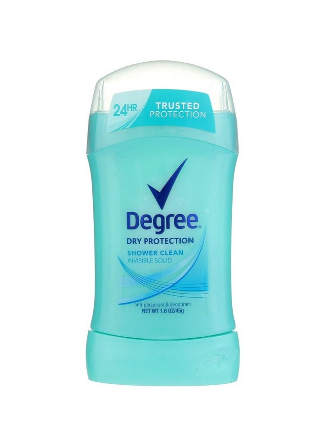 Women Anti-Perspirant And Deodorant Invisible Solid, Shower Clean 1.6 Oz (Pack Of 5)