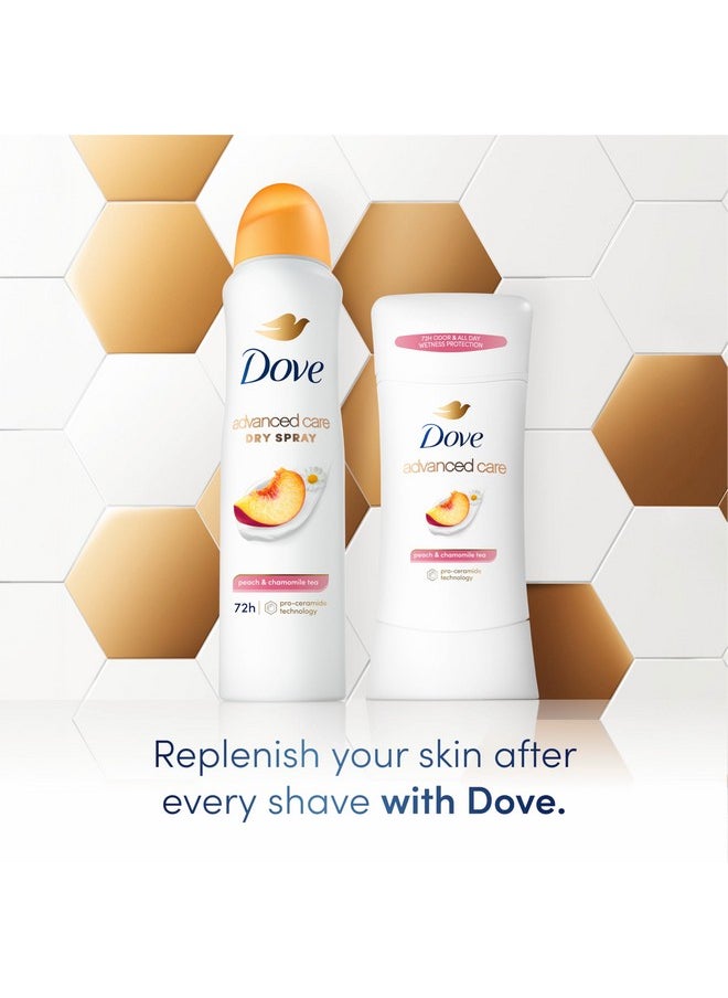 Advanced Care Antiperspirant Deodorant Dry Spray Peach & Chamomile Tea 3Ct Underarm Care Boosts Skin'S Ceramide Levels 72Hour Odor Control &All-Day Sweat Protection Proceramide Technology 3.8 Oz