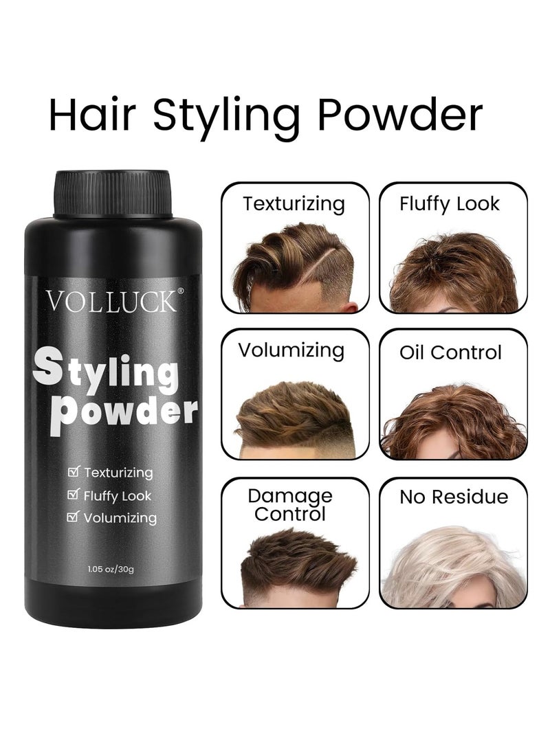 VOLLUCK Hair Styling Powder Texture Powder 1.05Oz Soft & Fluffy Hair Powder, Dust it, No Mess, Hair Volume Powder for Men and WomenVOLLUCK Hair Styling Powder Texture Powder 1.05Oz Soft & Fluffy Hair Powder, Dust it, No Mess, Hair Volume Powder for Men and Women