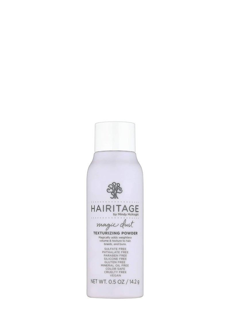 Hairitage Texturizing Powder - Volumizing + Texturizing - Odorless + Colorless - Adds Texture to Any Hair Styles - Weightless Formula - For Hair Types 1A-3C - Vegan