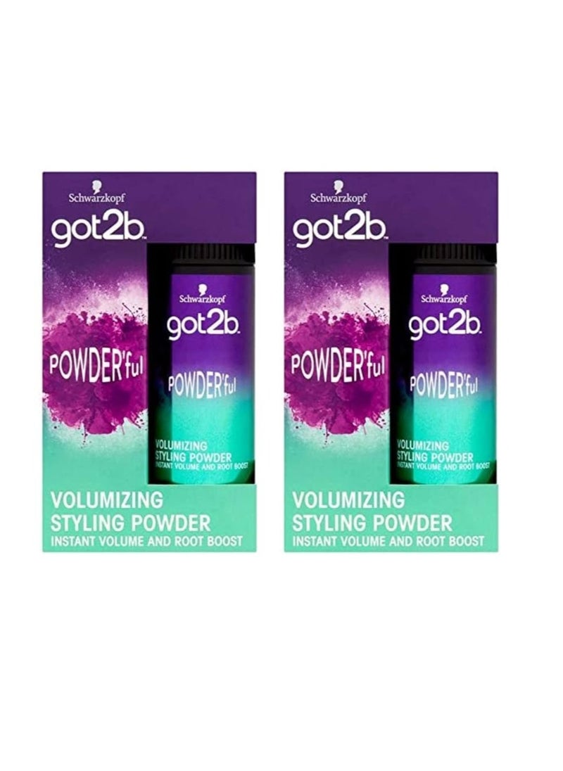 GOT2B Powderful Volumizing Styling Powder, 0.35 Oz (2 Pack)