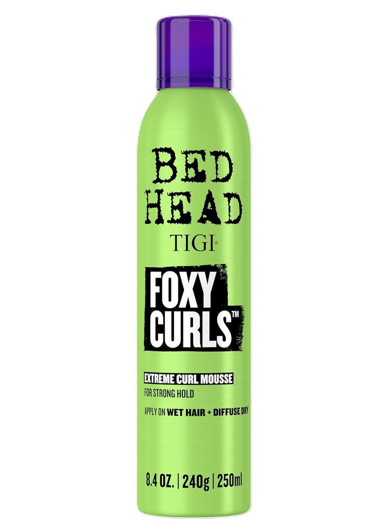 TIGI Bed Head Foxy Curls Curly Hair Mousse for Strong Hold 8.4 oz