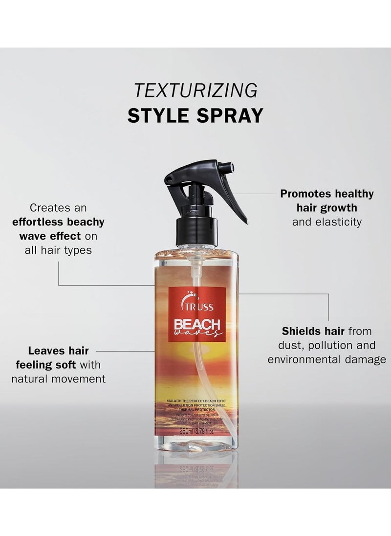 TRUSS Beach Waves - Texturizing Styling Spray, Beach Wave Spray For For All Hair Types