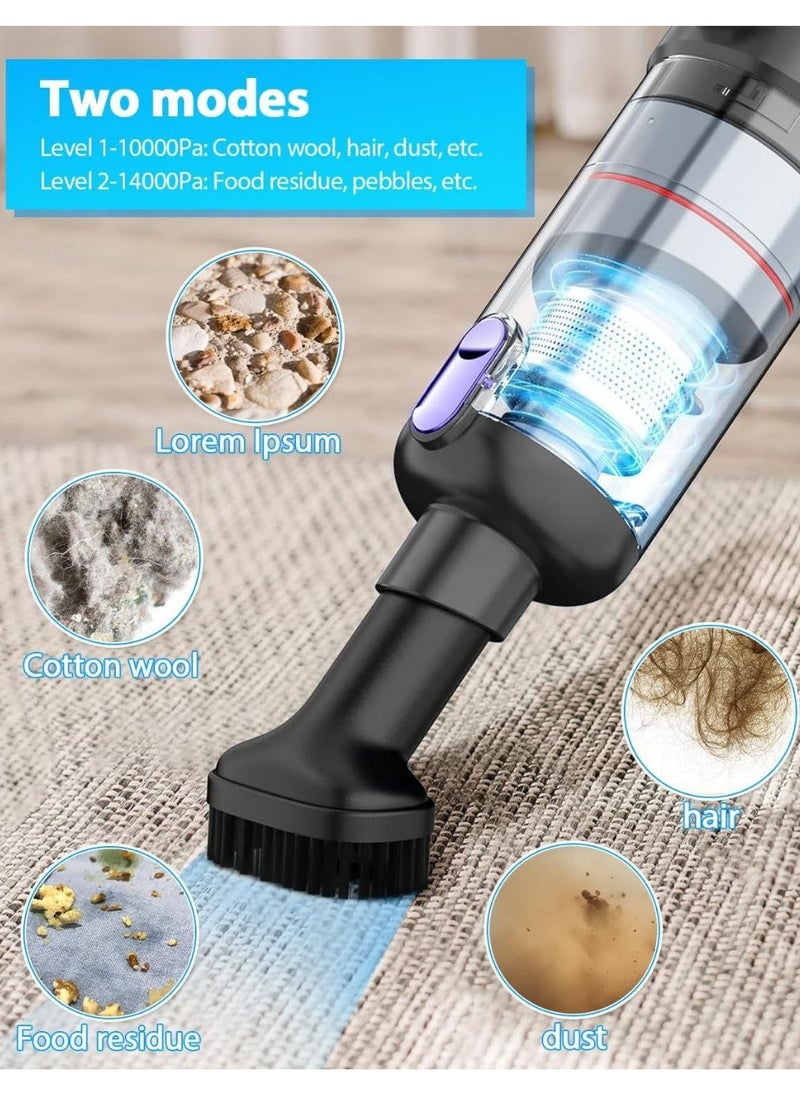 Handheld Vacuum Cleaner Wireless Car Vacuum Cleaner Dust Rewind Function at the Touch of a Button 14000Pa Car Vacuum Cleaner Handheld Vacuum Cleaner for Car.