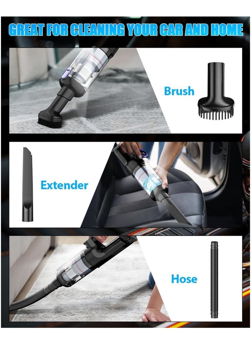 Handheld Vacuum Cleaner Wireless Car Vacuum Cleaner Dust Rewind Function at the Touch of a Button 14000Pa Car Vacuum Cleaner Handheld Vacuum Cleaner for Car.