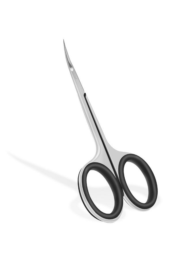 Cuticle Scissors, Professional 6-Blade Manicure Scissors, Stainless Steel Eyebrow Scissor, Cuticle Scissors Extra Fine Curved For Manicure, Eyelashes, Eyebrow, Toenail For Women And Men