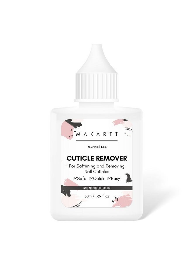 Cuticle Remover Liquid, 50Ml Cuticle Softener, Professional Instant Cuticle Cream, Salon Quality Nail Care Cuticle Dissolver For Dry Cuticles Manicure And Pedicure Supplies Salon Home Use