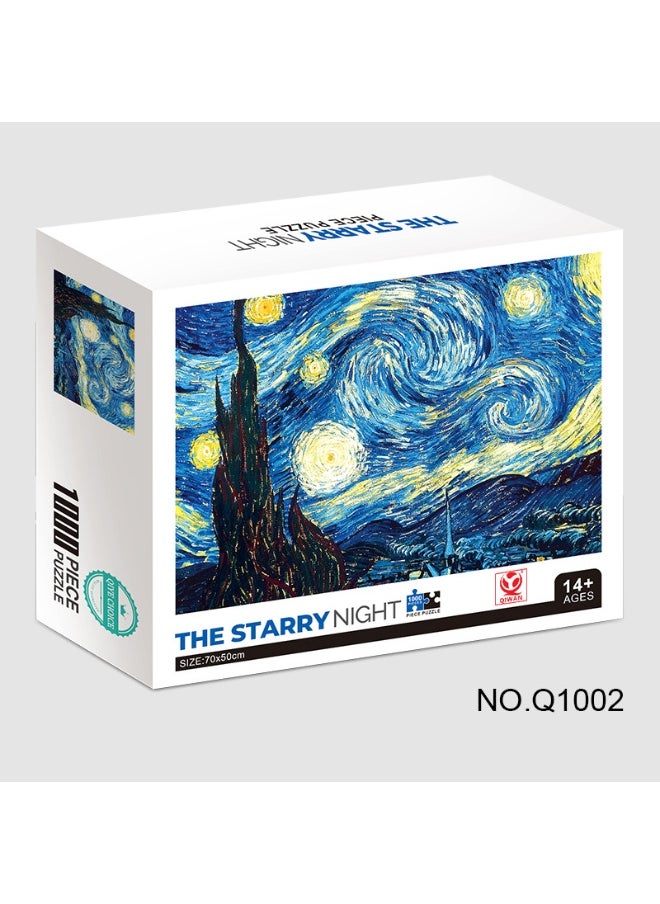 1000-Piece Colorful Landscape Puzzle - Oil Painting Style