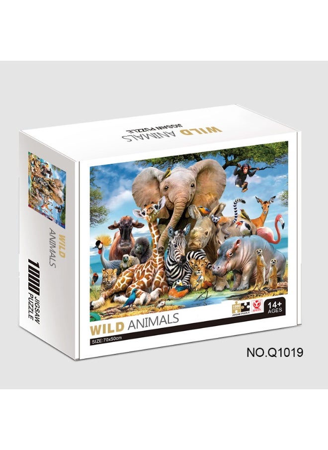 1000-Piece Colorful Landscape Oil Painting Puzzle