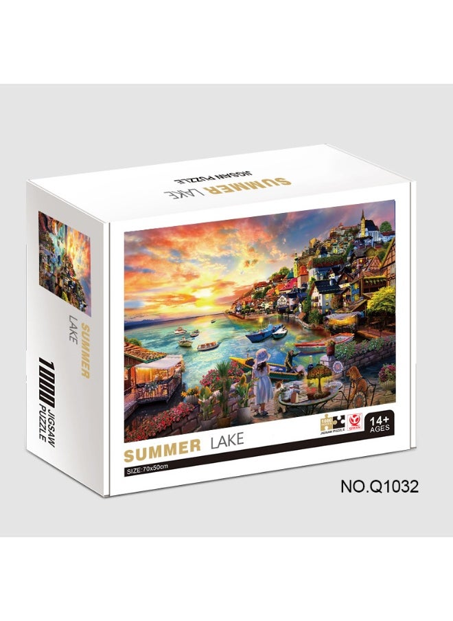 1000-Piece Jigsaw Puzzle - Colorful Landscape Oil Painting