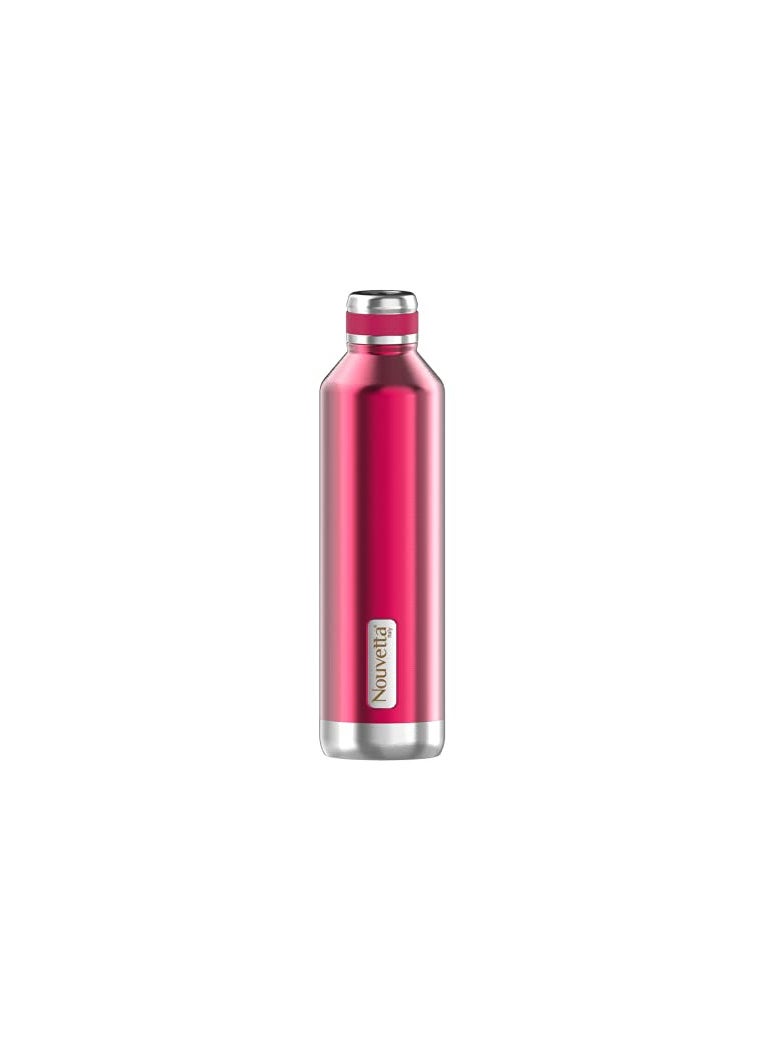 Nouvetta Elite Double Wall Stainless Steel Flask Bottle | Day Long Hot and Cold |Easy to Carry | Leak Proof | Tea | Coffee | Home| Office| Gym | Hiking | Trekking | Travel Bottle | 1000 ml- Red