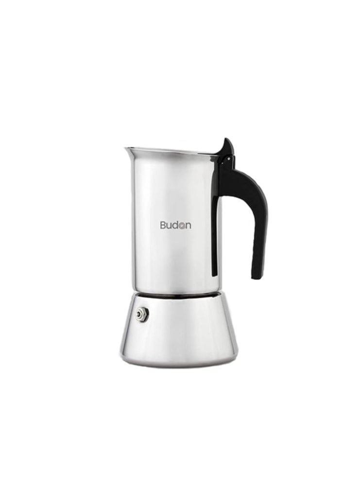 Budan Induction Moka Pot 6 Cup Stainless Steel Espresso Maker, stovetop coffee maker