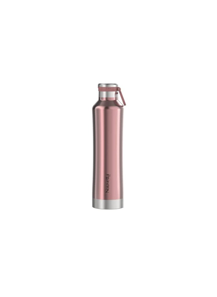 Nouvetta Jet Double Wall Stainless Steel Flask Bottle, 750 ml- Pink