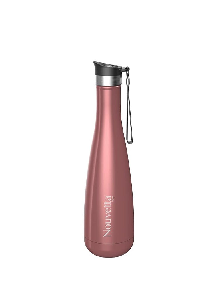 Nouvetta | Luft Double Wall Bottle 500 ML - Pink Metallic