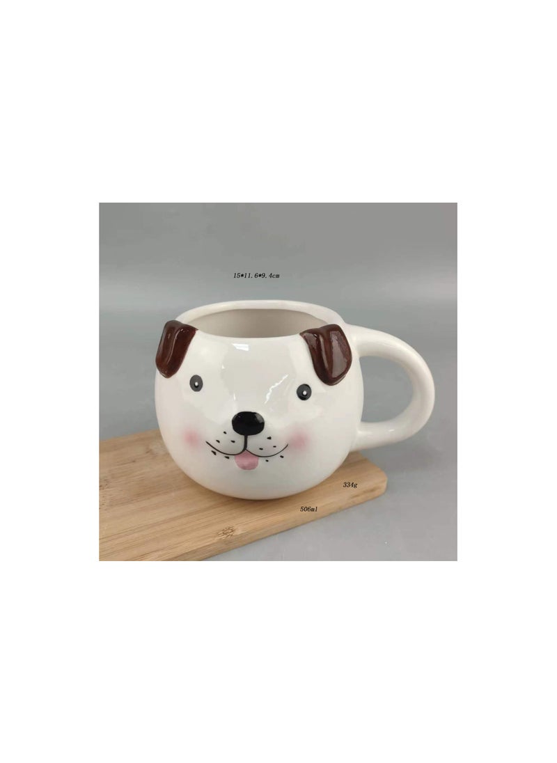 Ceramic cute cute puppy Cup creative mug