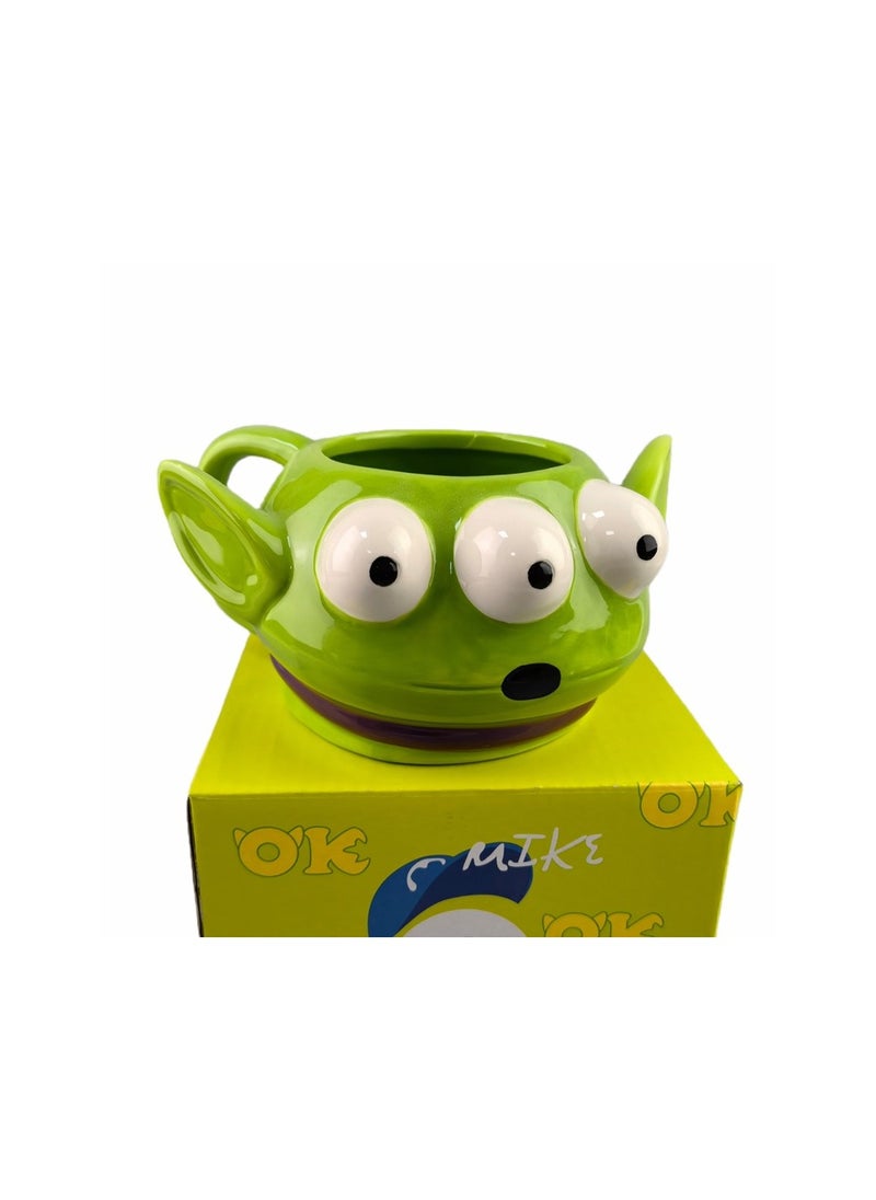 Christmas gifts novelty cups three-dimensional cartoon mugs monsters university Maomao Alien ceramic cups