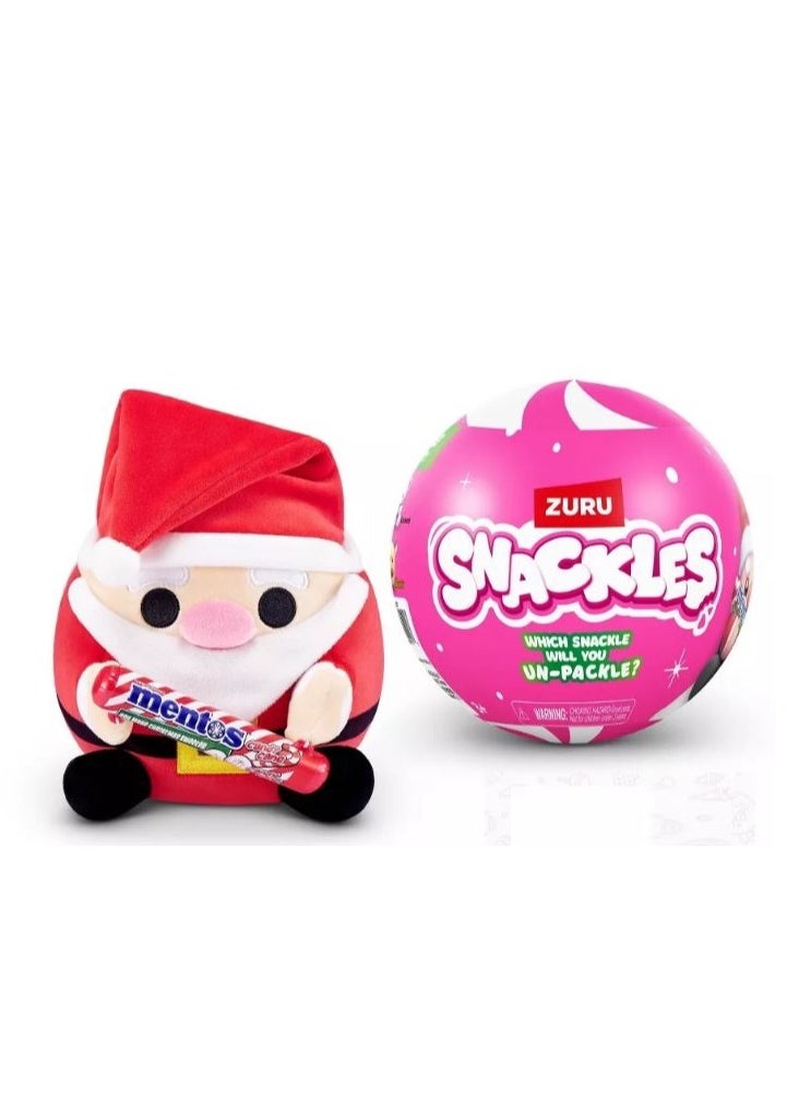 Snackles Capsule Christmas Plush - 4.5 Inches, 1 Piece Only, Assorted/Style May Vary