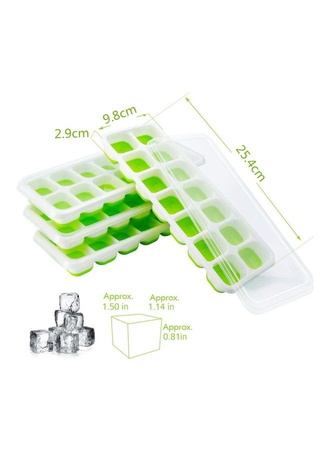 Pack Of 4 Ice Cube Tray B113 Multicolour