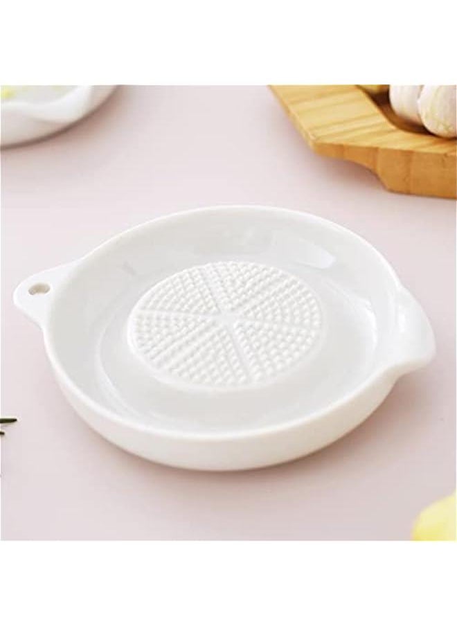 Porcelain Grater Plate Ceramic Ginger Grater Feeding Tool