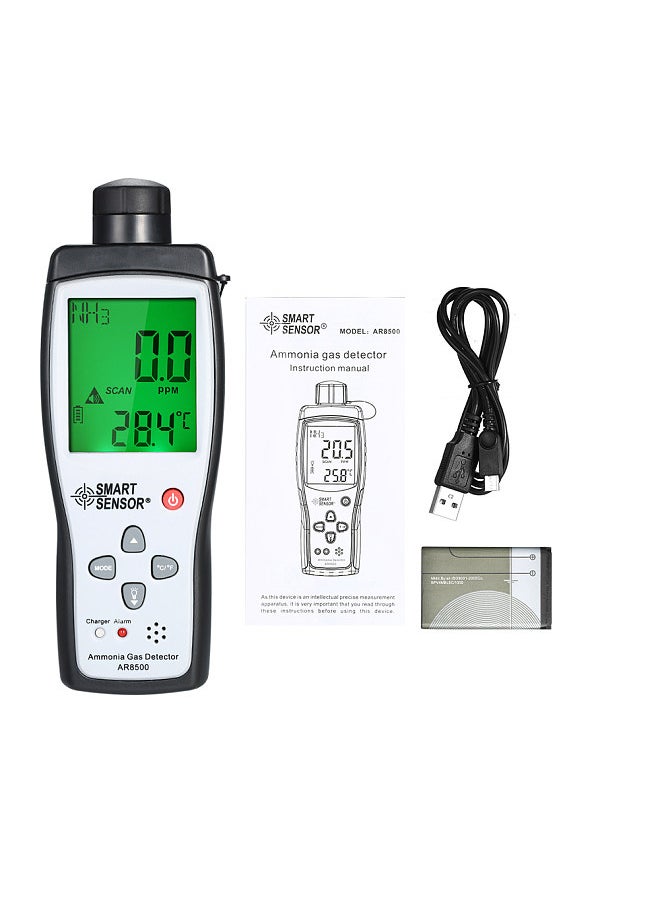 Ammonia Detector Ammonia Gas Meter Digital Portable Automotive Ammonia Gas Tester Monitor NH3 Detector