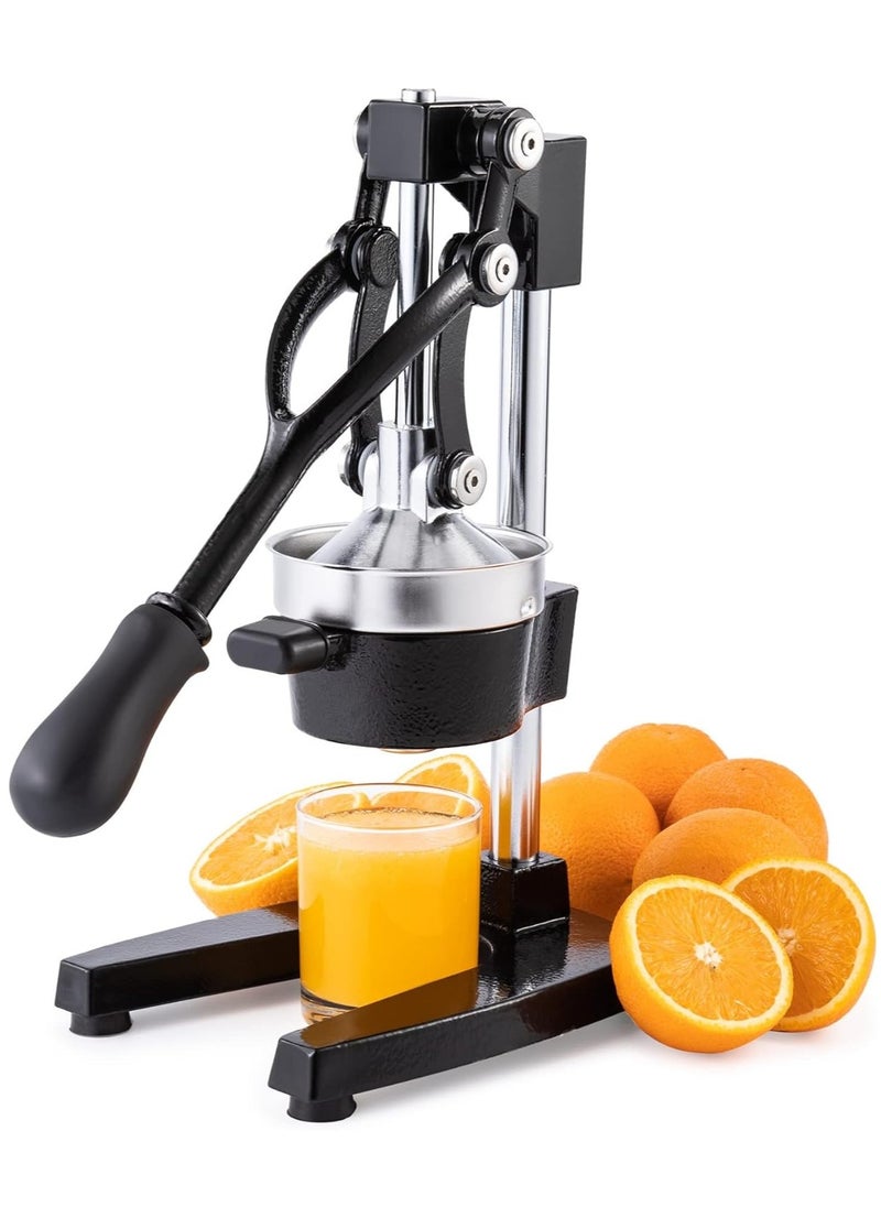 Professional Manual Metal Hand Citrus Juicer Lemon Squeezer Lime Orange Pomegranate Grapefruit Fresh Healthy Juice Presser Extractor without Seeds Juicing Machine For Commercial And Household