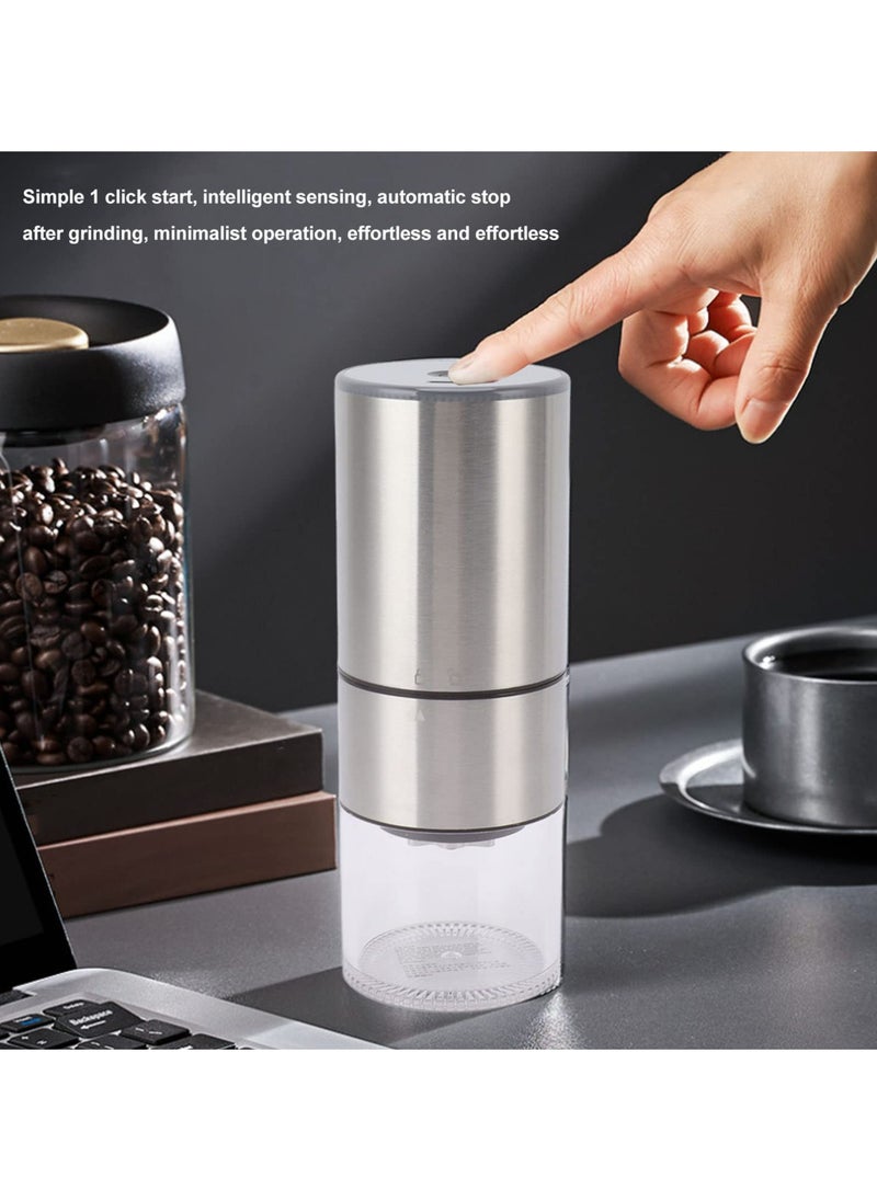 110ml Electric Coffee Grinder, Portable Cordless Bean Grinder, Adjustable Automatic USB Charging, Grind Spices, Herbs, Nuts, Various Seeds, Oats, Flaxseed, Chia Seed, Sesame