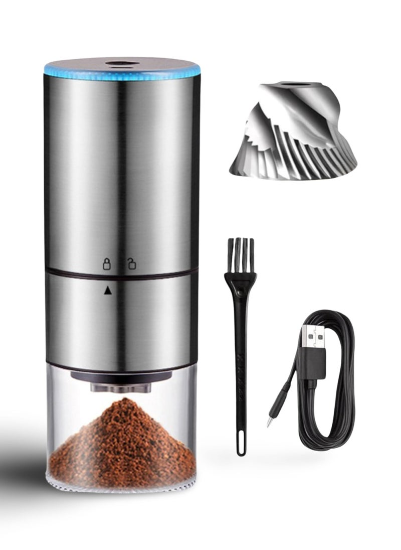 110ml Electric Coffee Grinder, Portable Cordless Bean Grinder, Adjustable Automatic USB Charging, Grind Spices, Herbs, Nuts, Various Seeds, Oats, Flaxseed, Chia Seed, Sesame