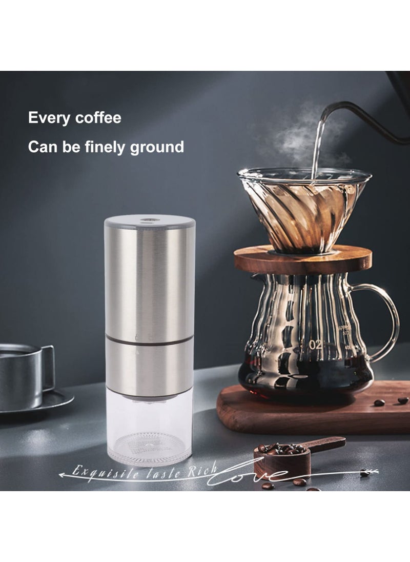 110ml Electric Coffee Grinder, Portable Cordless Bean Grinder, Adjustable Automatic USB Charging, Grind Spices, Herbs, Nuts, Various Seeds, Oats, Flaxseed, Chia Seed, Sesame