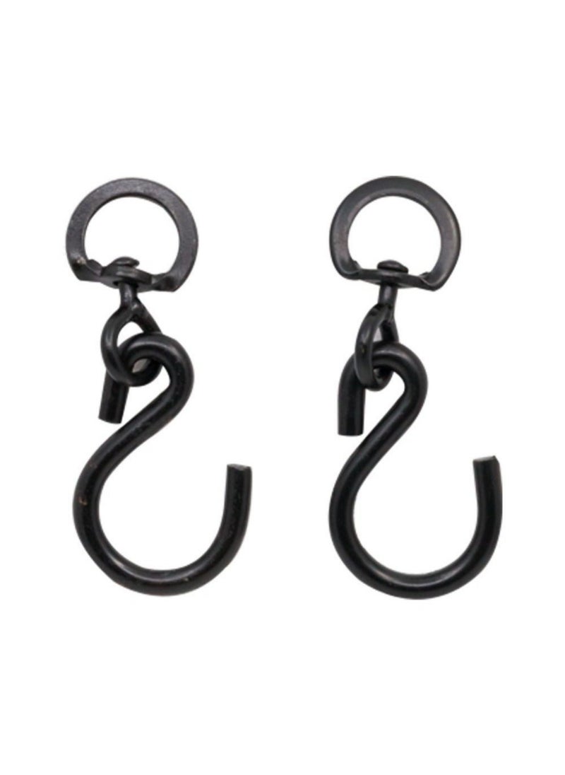 2 Piece Hanging Basket Heavy Duty Swivel Hook