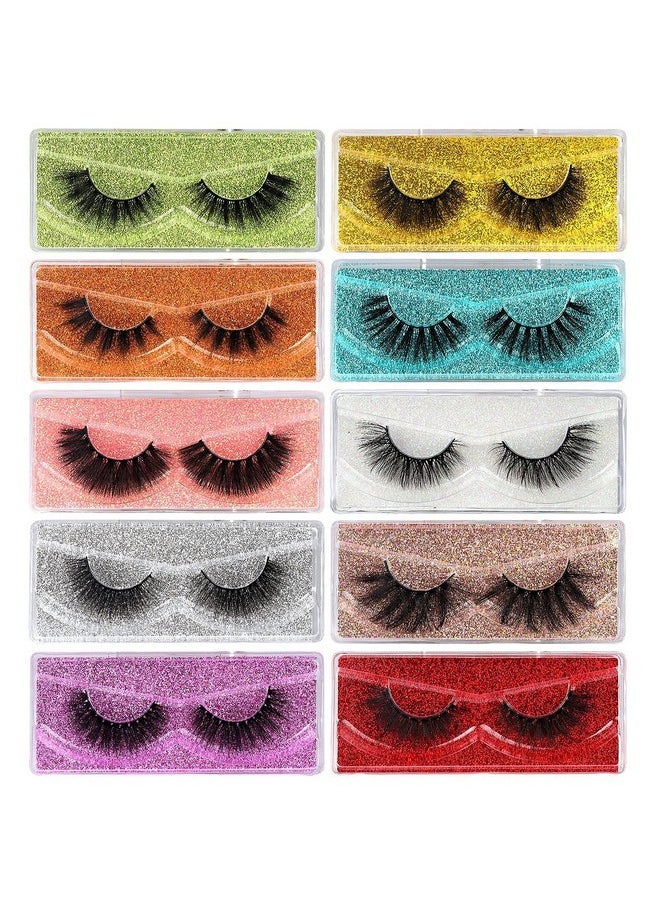 Lashes False Eyelashes Fluffy 18Mm Natural 3D Fake That Look Like Lash Extensions Eyelashes Reusable Handmade Soft Eye Lashes