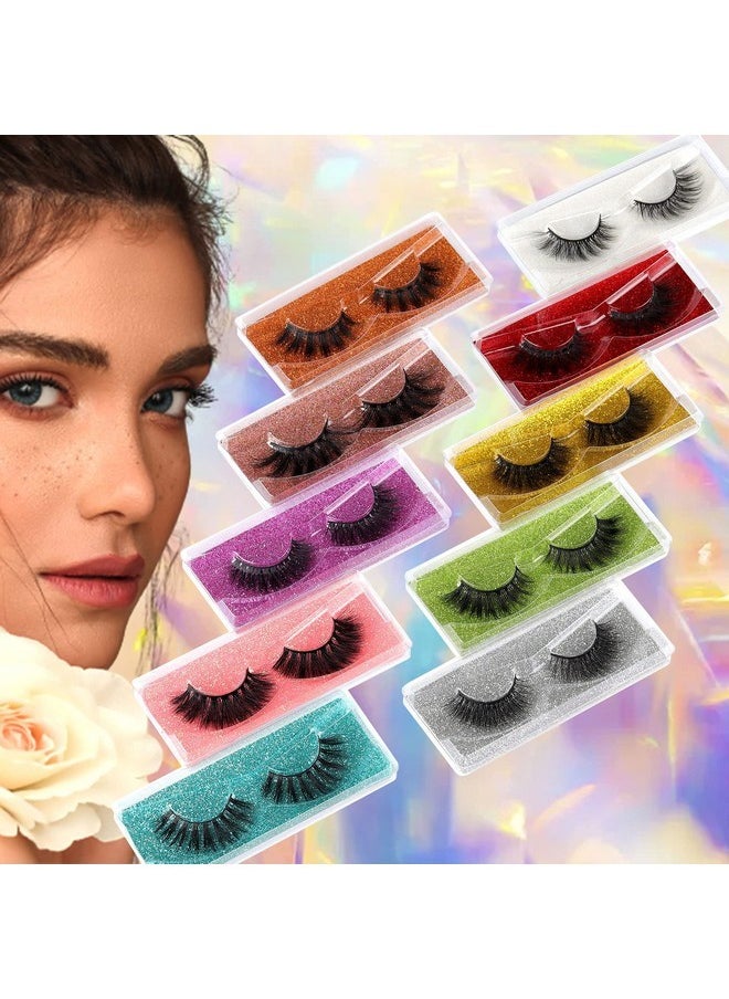 Lashes False Eyelashes Fluffy 18Mm Natural 3D Fake That Look Like Lash Extensions Eyelashes Reusable Handmade Soft Eye Lashes