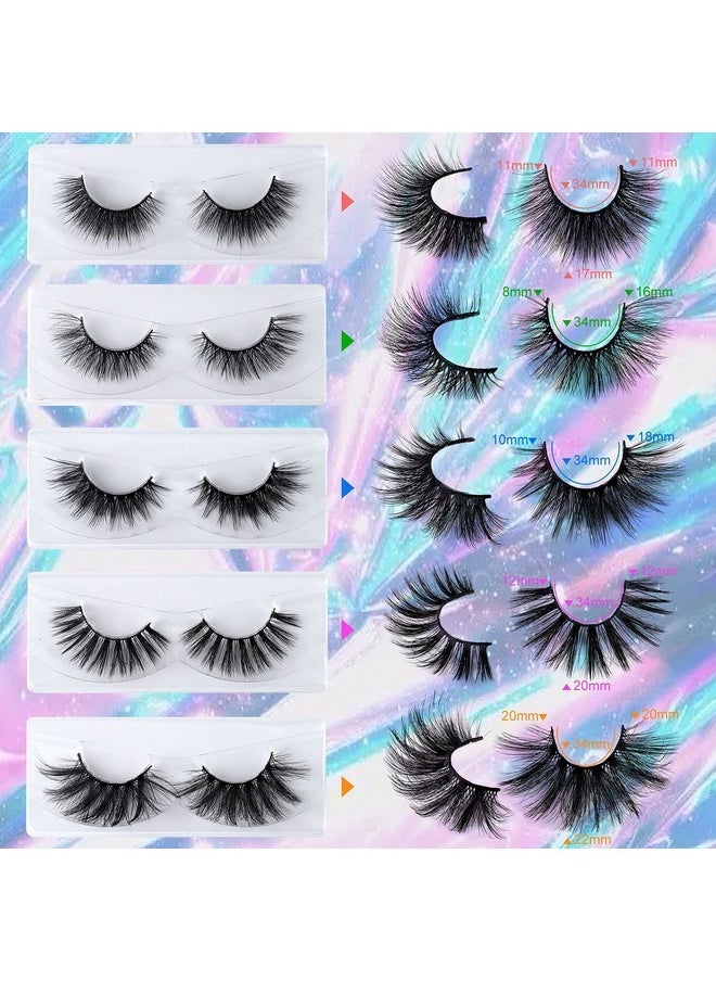 Lashes False Eyelashes Fluffy 18Mm Natural 3D Fake That Look Like Lash Extensions Eyelashes Reusable Handmade Soft Eye Lashes