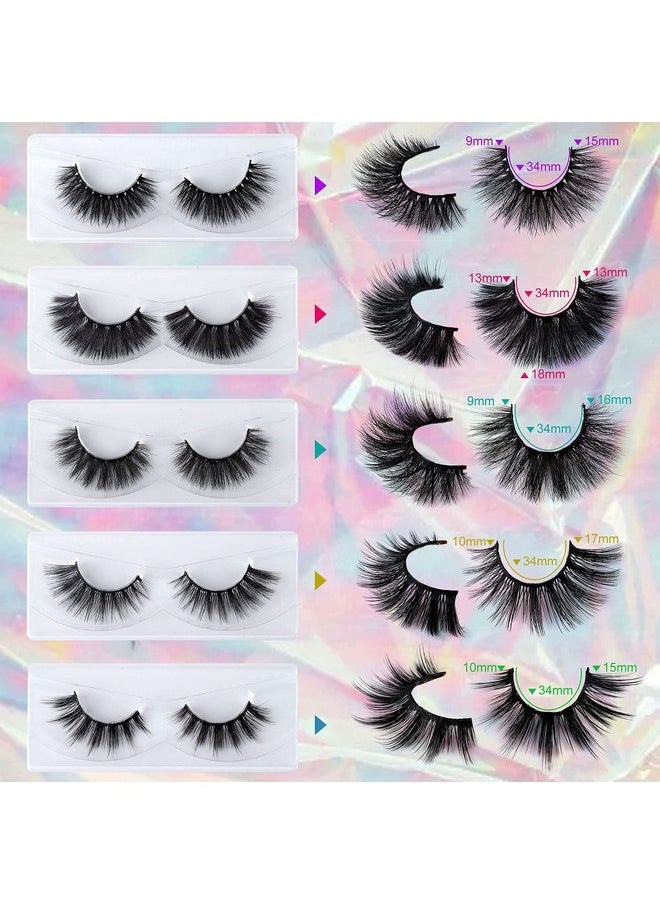 Lashes False Eyelashes Fluffy 18Mm Natural 3D Fake That Look Like Lash Extensions Eyelashes Reusable Handmade Soft Eye Lashes