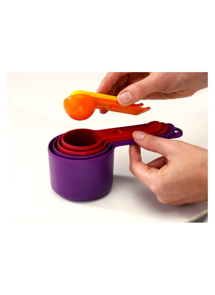 40019 Nest Measuring Cup Set 8 Pieces Multi Colour