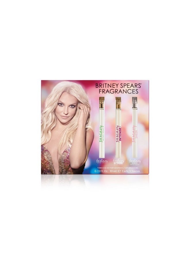 Fantasy Coffret, Includes Fantasy, Intense Fantasy, Fantasy Sheer, Spray Pen 3 Piece Set, 0.33 Fl Oz Each