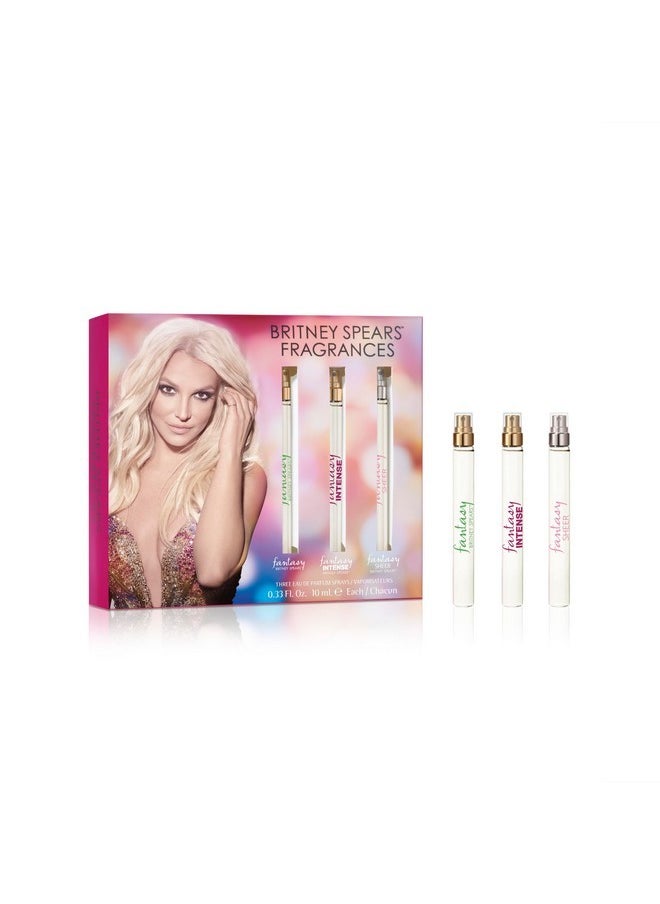 Fantasy Coffret, Includes Fantasy, Intense Fantasy, Fantasy Sheer, Spray Pen 3 Piece Set, 0.33 Fl Oz Each