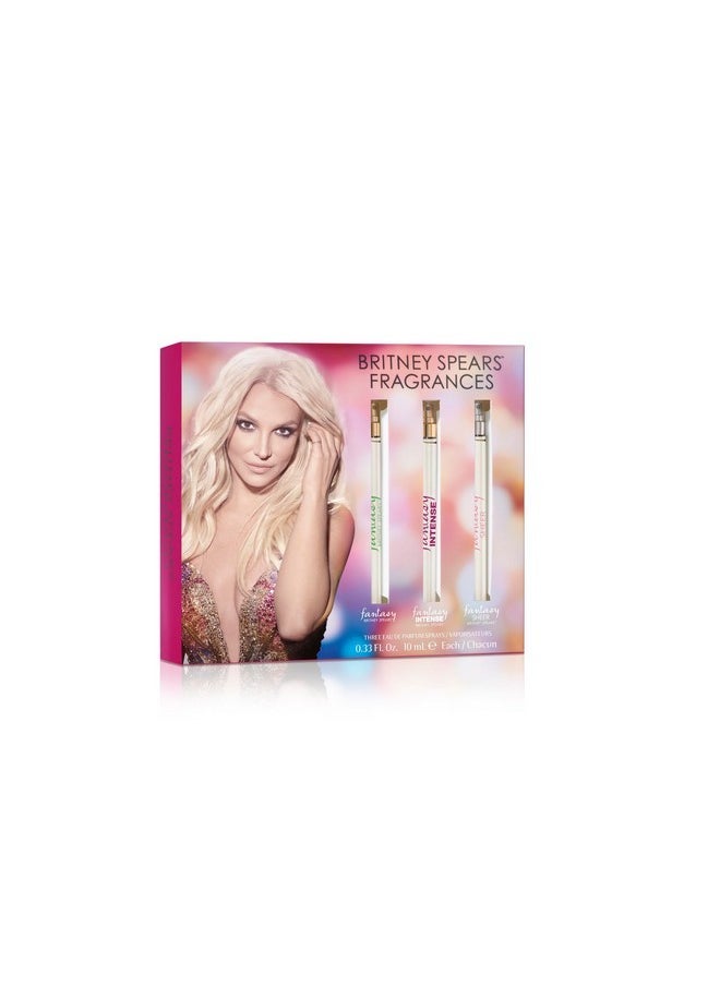 Fantasy Coffret, Includes Fantasy, Intense Fantasy, Fantasy Sheer, Spray Pen 3 Piece Set, 0.33 Fl Oz Each