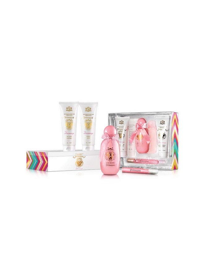 Prestige Princess Dreaming For Women - 4 Pc Gift Set 3.4Oz Edp Spray, 0.5Oz Edp Spray, 4.3Oz Shower Gel, 4.3Oz Body Lotion