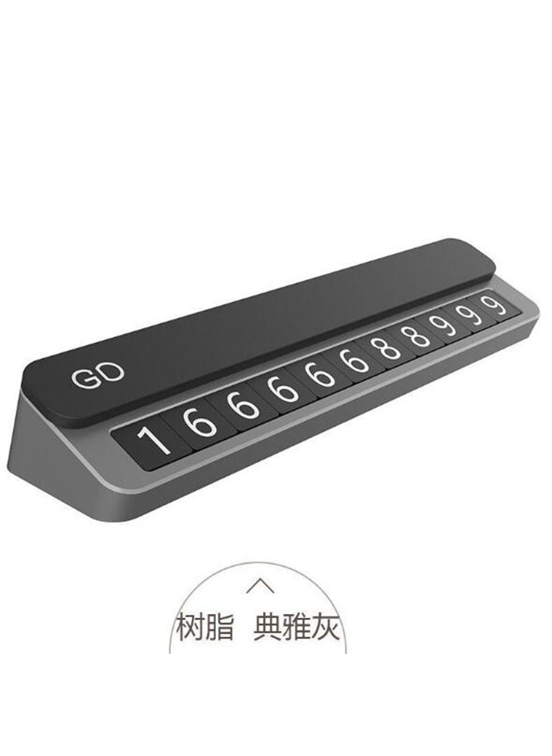 Hidden temporary parking plate car parking number plate stereo GD alloy car multi-function mobile license plate wholesale