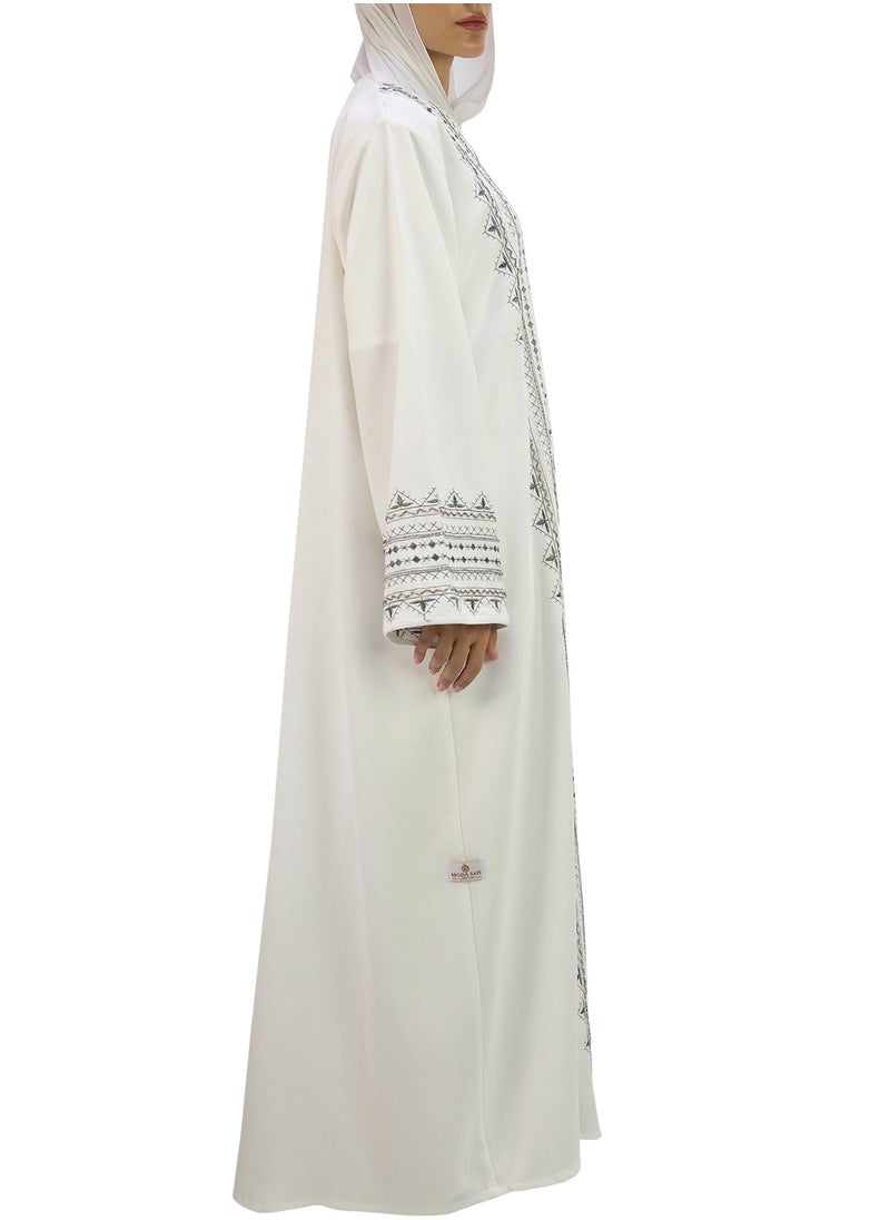 The White Abaya First Time In Corduroy Collection